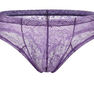 🦩Lavender Lace Brief  Men's XL